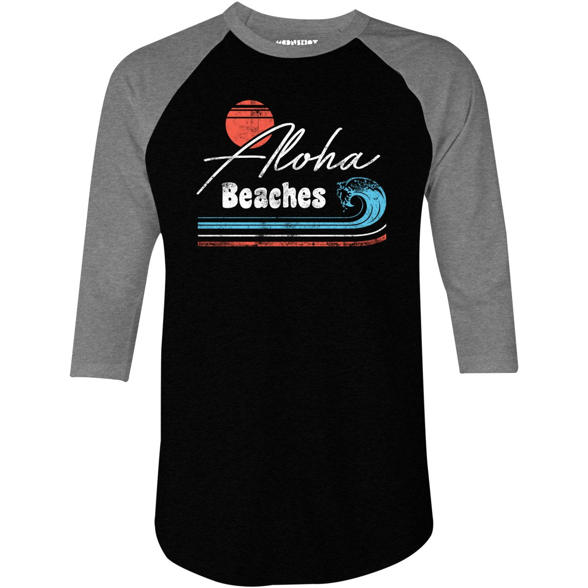 Aloha Beaches - 3/4 Sleeve Raglan T-Shirt