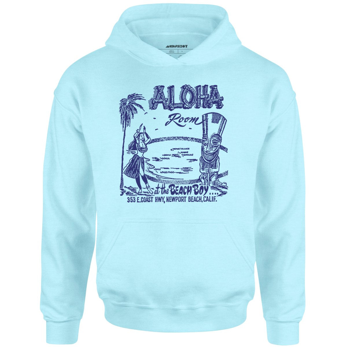 Aloha Room - Newport Beach, CA - Vintage Tiki Bar - Unisex Hoodie