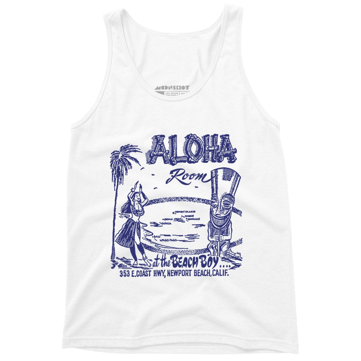 Aloha Room - Newport Beach, CA - Vintage Tiki Bar - Unisex Tank Top