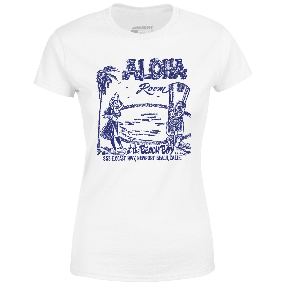 Aloha Room - Newport Beach, CA - Vintage Tiki Bar - Women's T-Shirt