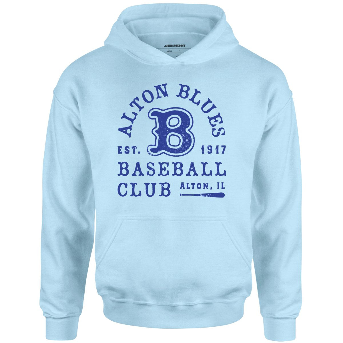 Alton Blues - Illinois - Vintage Defunct Baseball Teams - Unisex Hoodie