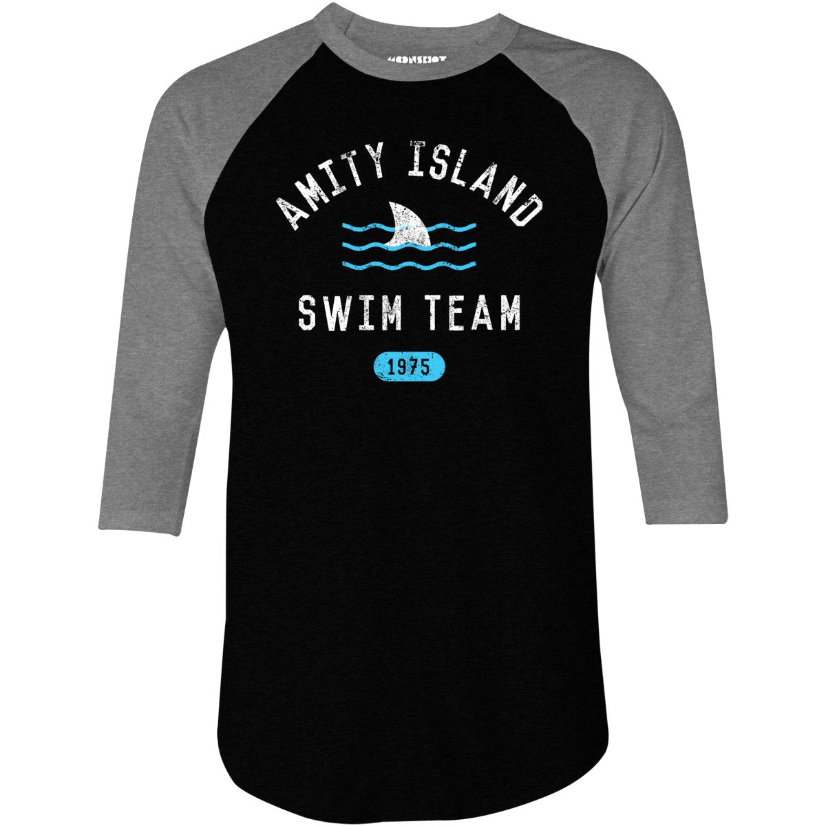 Amity Island Swim Team - 3/4 Sleeve Raglan T-Shirt
