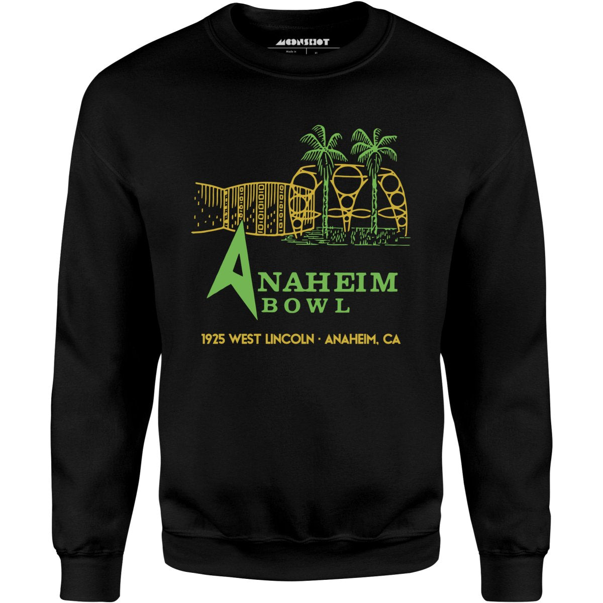 Anaheim Bowl - Anaheim, CA - Vintage Bowling Alley - Unisex Sweatshirt