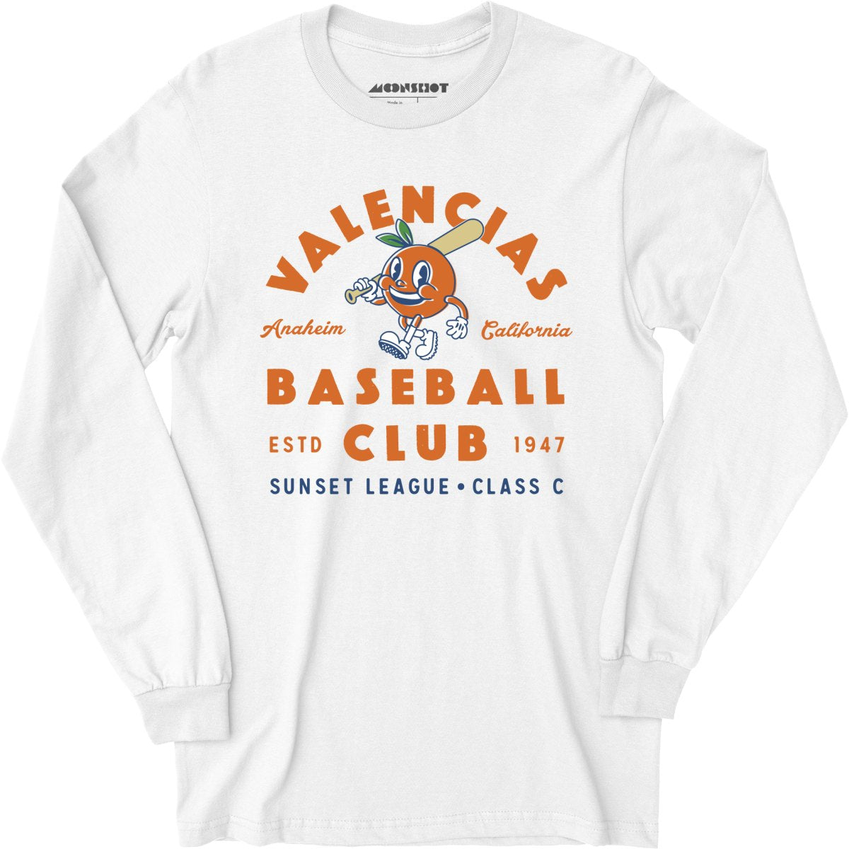 Anaheim Valencias - California - Vintage Defunct Baseball Teams - Long Sleeve T-Shirt