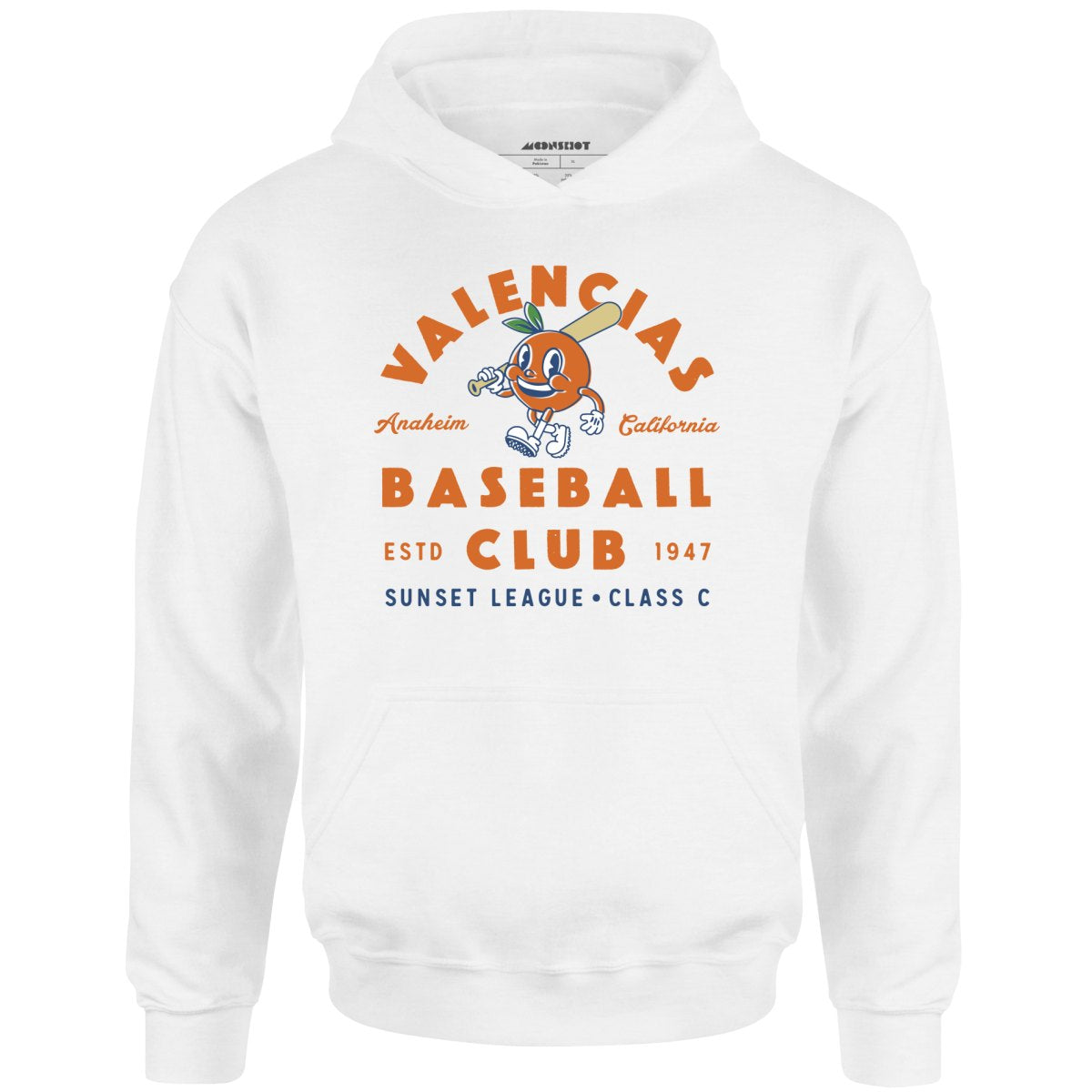 Anaheim Valencias - California - Vintage Defunct Baseball Teams - Unisex Hoodie