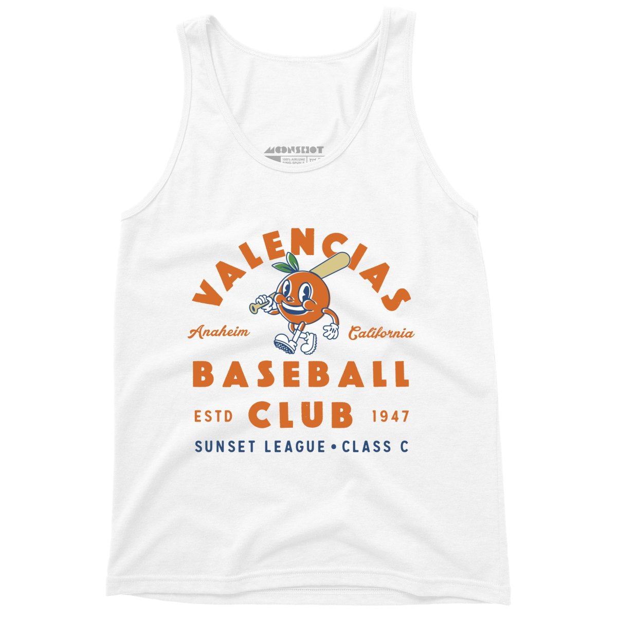 Anaheim Valencias - California - Vintage Defunct Baseball Teams - Unisex Tank Top