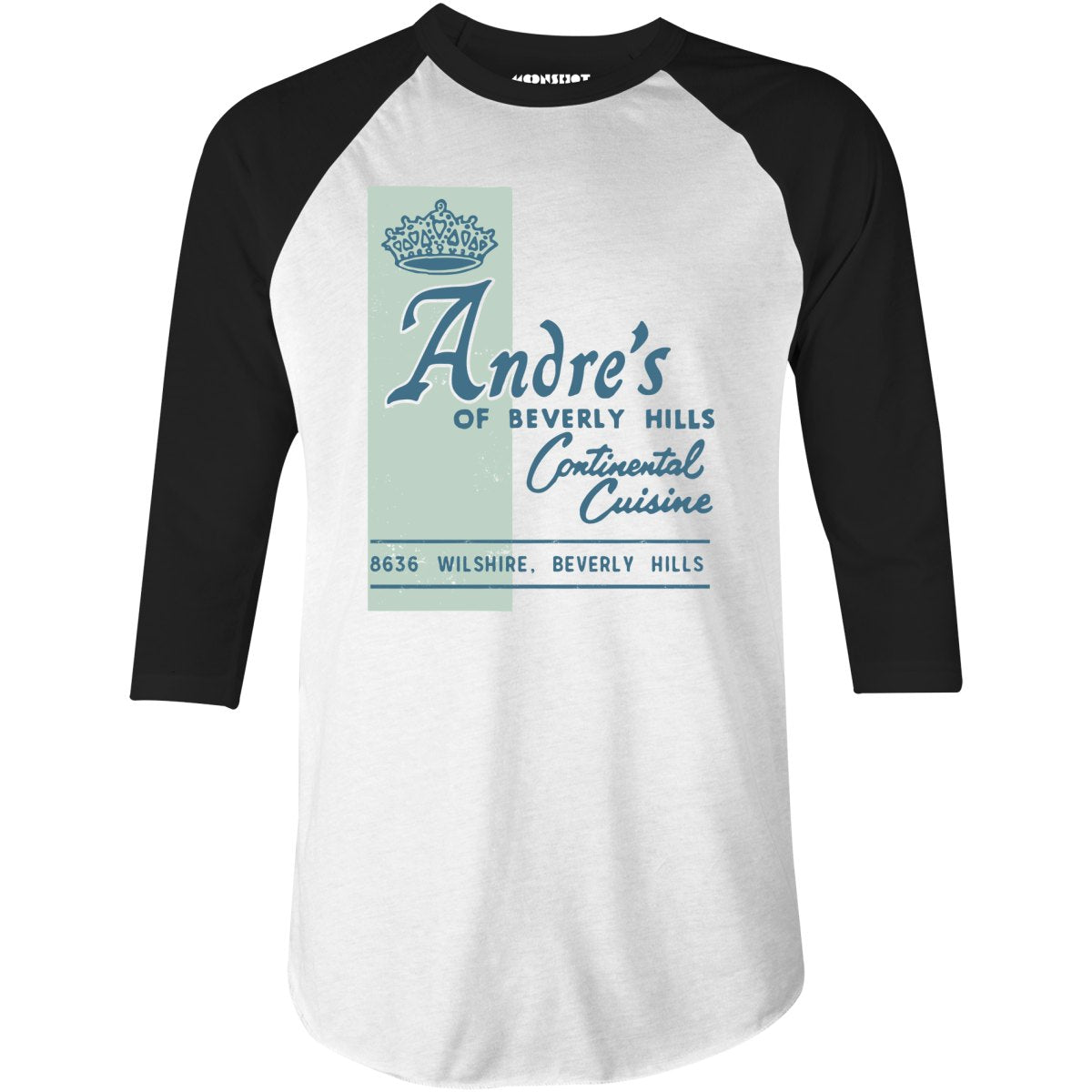 Andre's - Beverly Hills, CA - Vintage Restaurant - 3/4 Sleeve Raglan T-Shirt