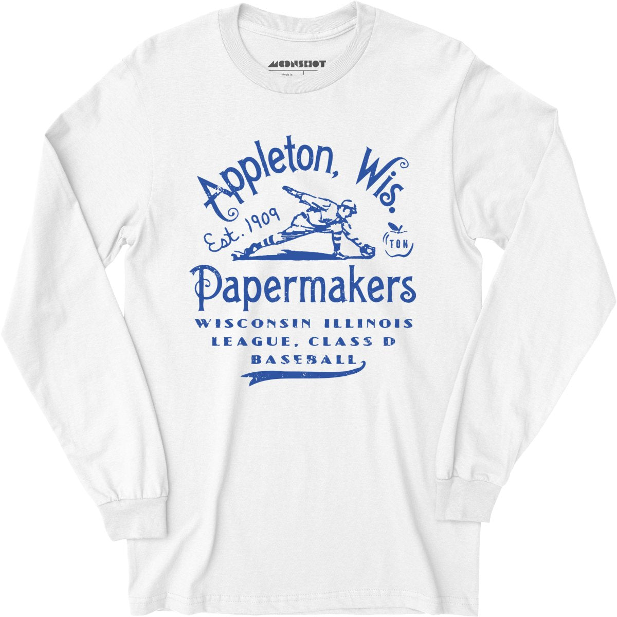 Appleton Papermakers - Wisconsin - Vintage Defunct Baseball Teams - Long Sleeve T-Shirt