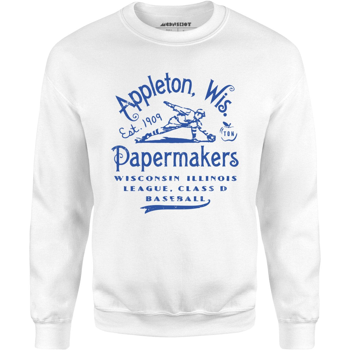 Appleton Papermakers - Wisconsin - Vintage Defunct Baseball Teams - Unisex Sweatshirt