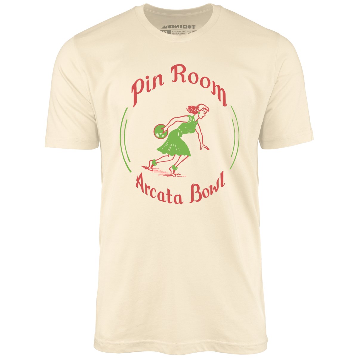 Arcata Bowl Pin Room - Arcata, CA - Vintage Bowling Alley - Unisex T-Shirt