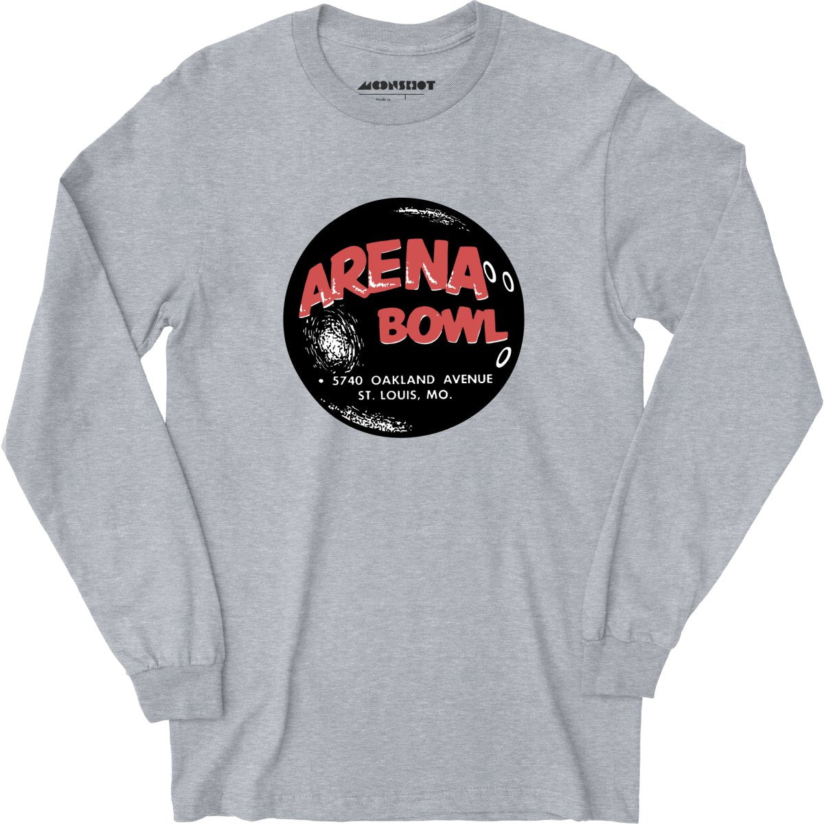 Arena Bowl - St. Louis, MO - Vintage Bowling Alley - Long Sleeve T-Shirt