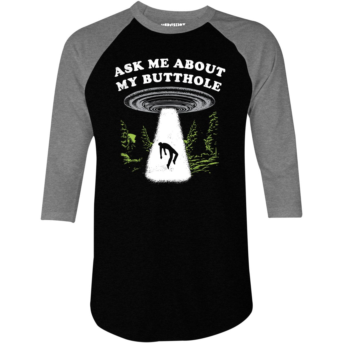 Ask Me - 3/4 Sleeve Raglan T-Shirt