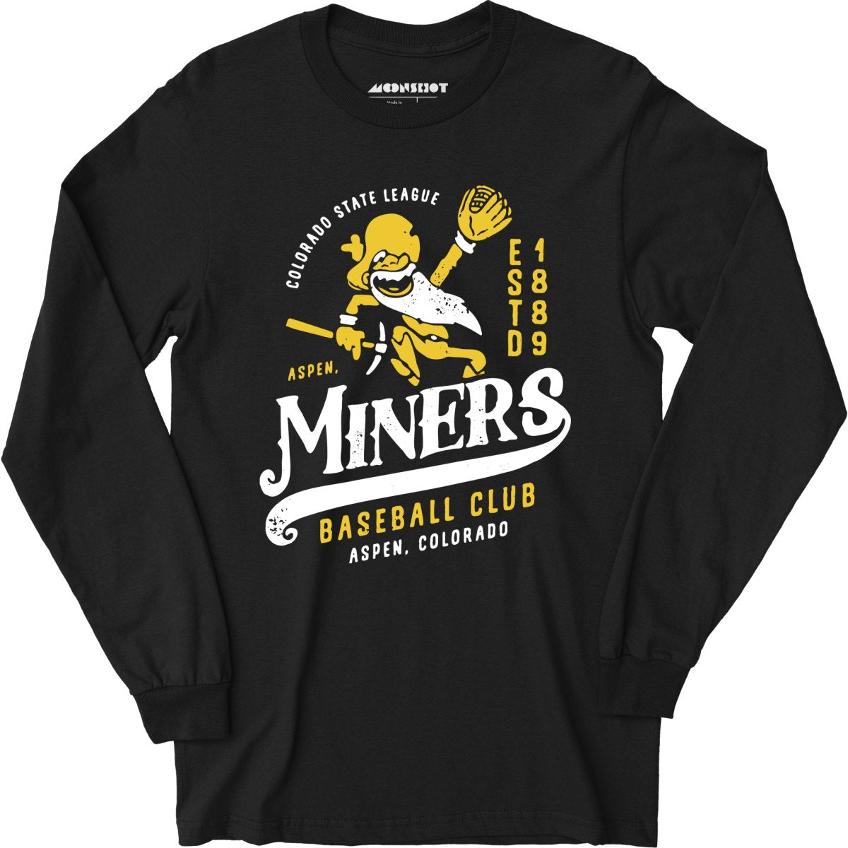 Aspen Miners - Colorado - Vintage Defunct Baseball Teams - Long Sleeve T-Shirt