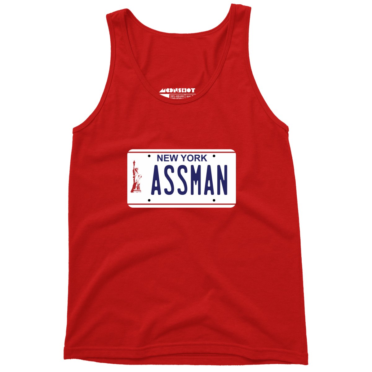 Assman New York License Plate - Unisex Tank Top
