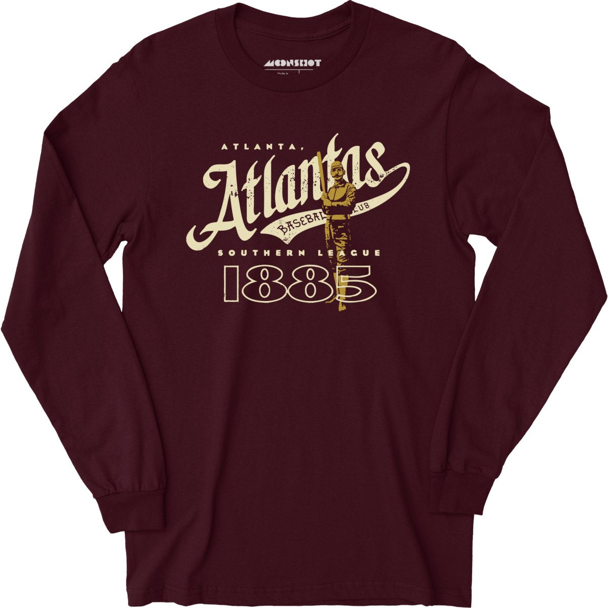 Atlanta Atlantas - Georgia - Vintage Defunct Baseball Teams - Long Sleeve T-Shirt