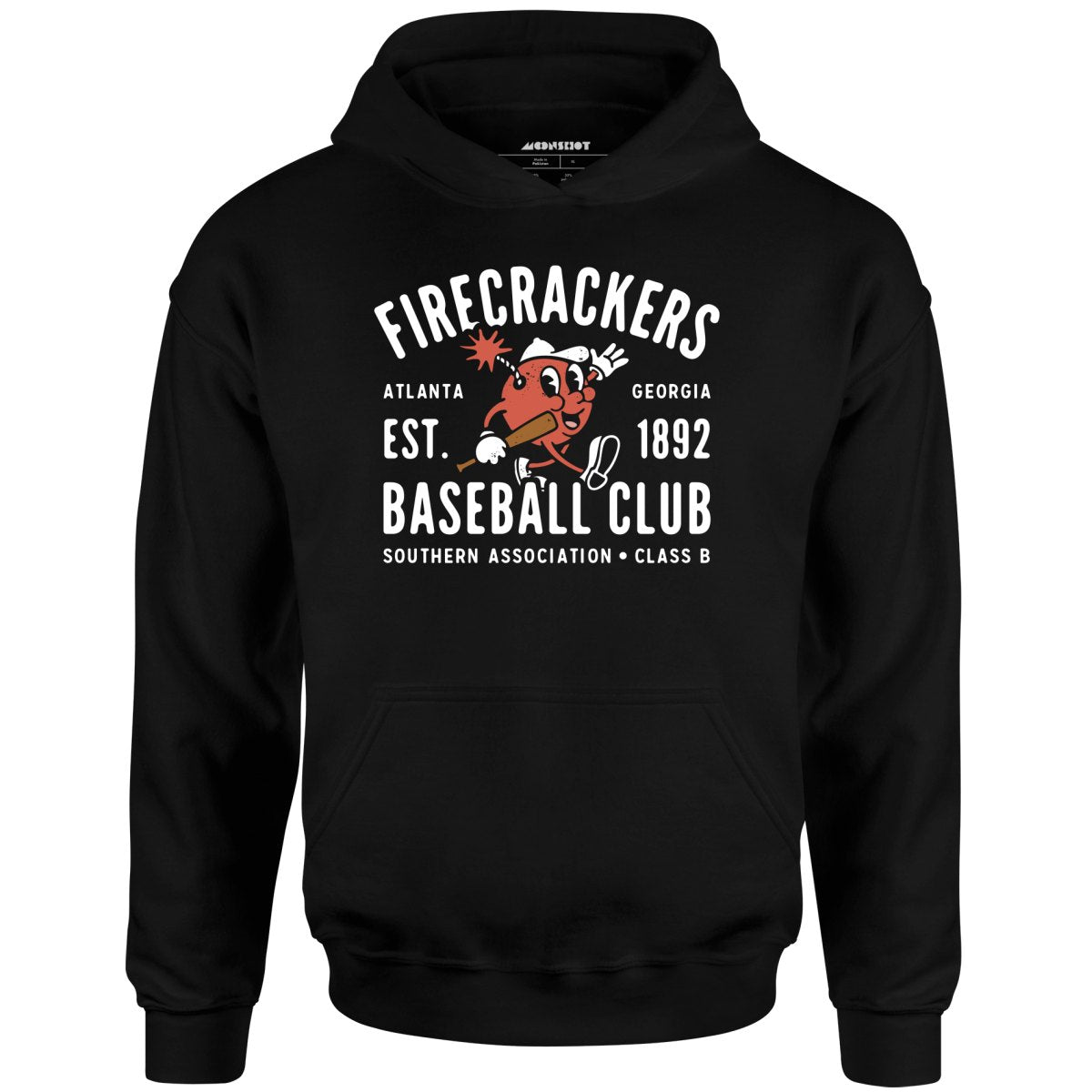 Atlanta Firecrackers - Georgia - Vintage Defunct Baseball Teams - Unisex Hoodie