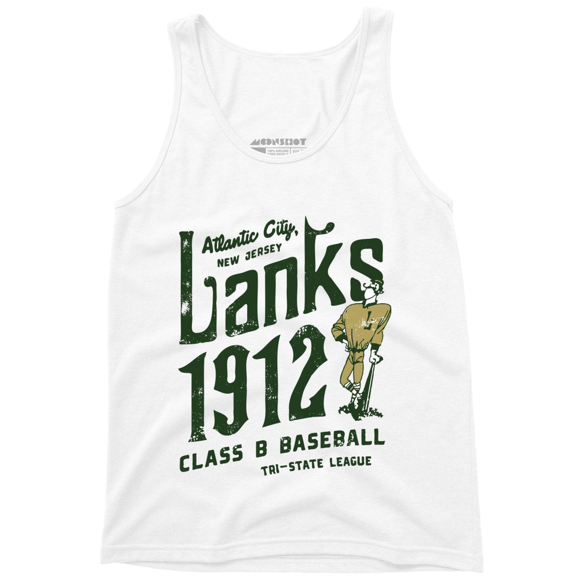 Atlantic City Lanks - New Jersey - Vintage Defunct Baseball Teams - Unisex Tank Top