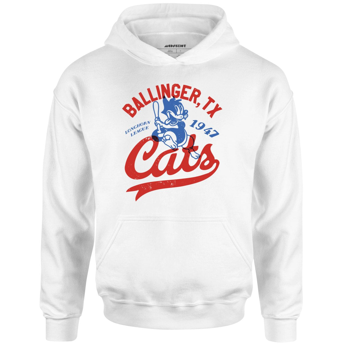 Ballinger Cats - Texas - Vintage Defunct Baseball Teams - Unisex Hoodie