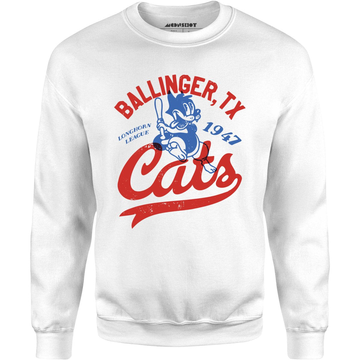 Ballinger Cats - Texas - Vintage Defunct Baseball Teams - Unisex Sweatshirt