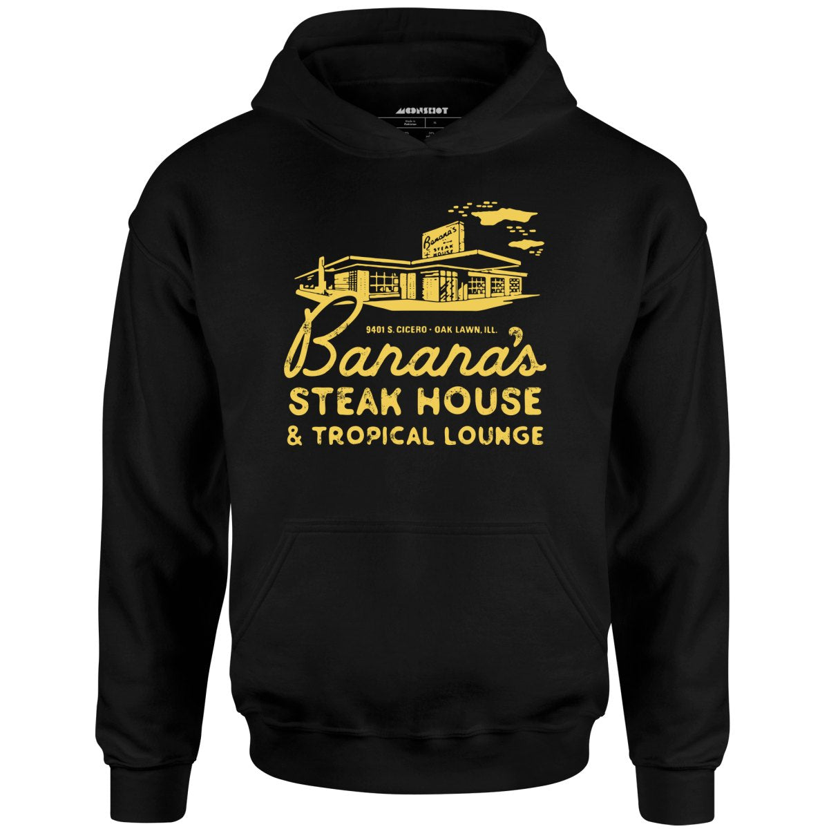 Banana's Steak House - Oak Lawn, Il - Vintage Restaurant - Unisex Hoodie