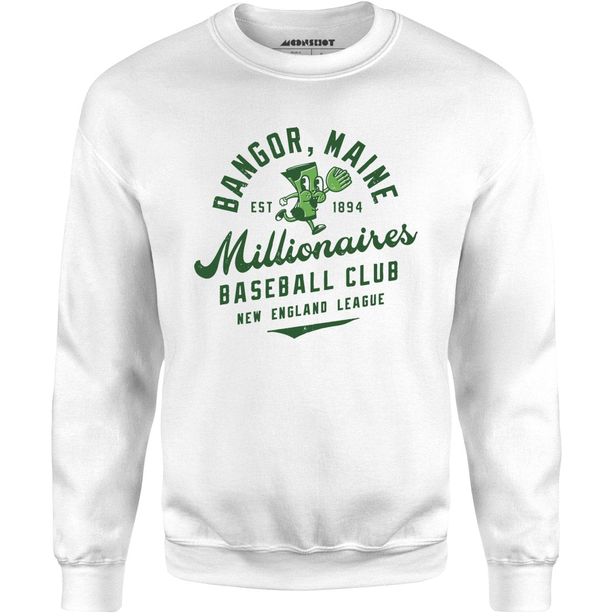 Bangor Millionaires - Maine - Vintage Defunct Baseball Teams - Unisex Sweatshirt