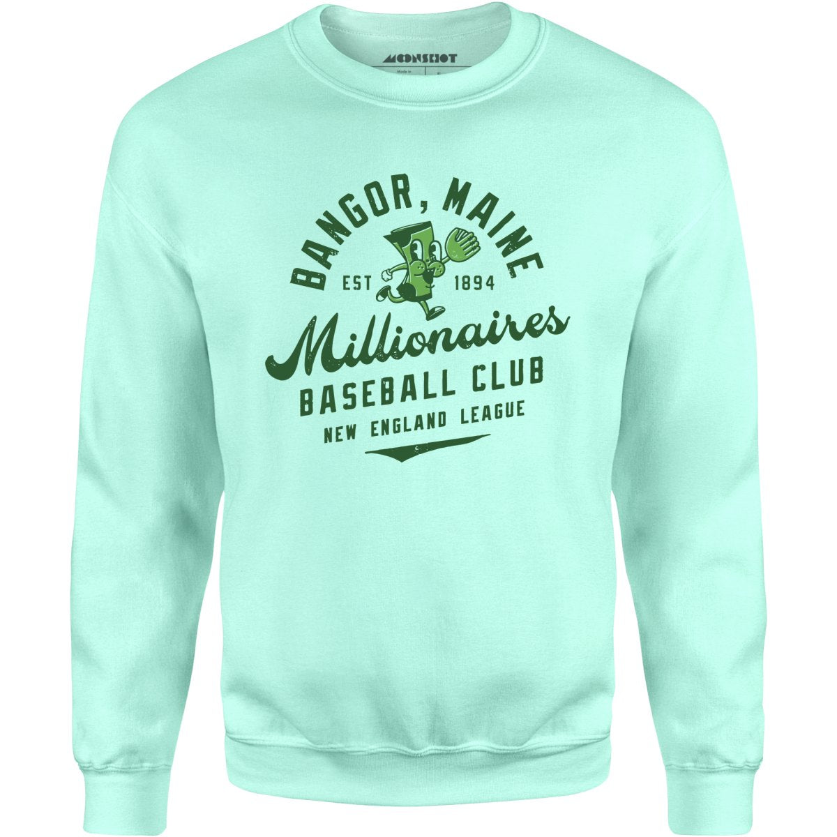 Bangor Millionaires - Maine - Vintage Defunct Baseball Teams - Unisex Sweatshirt