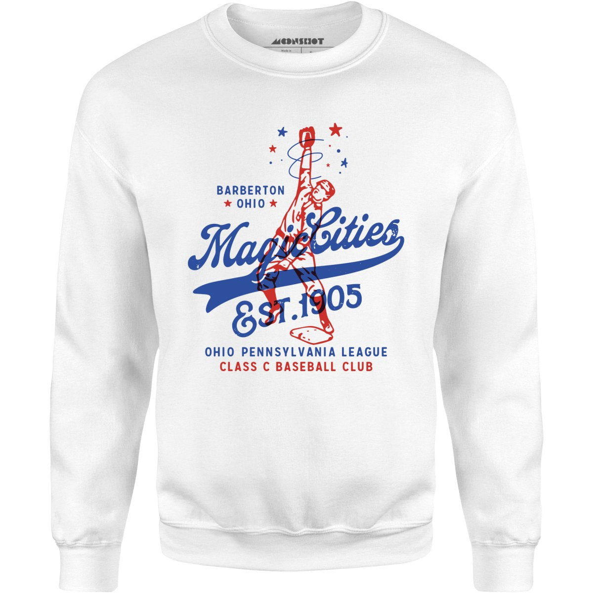 Barberton Magic Cities - Ohio - Vintage Defunct Baseball Teams - Unisex Sweatshirt