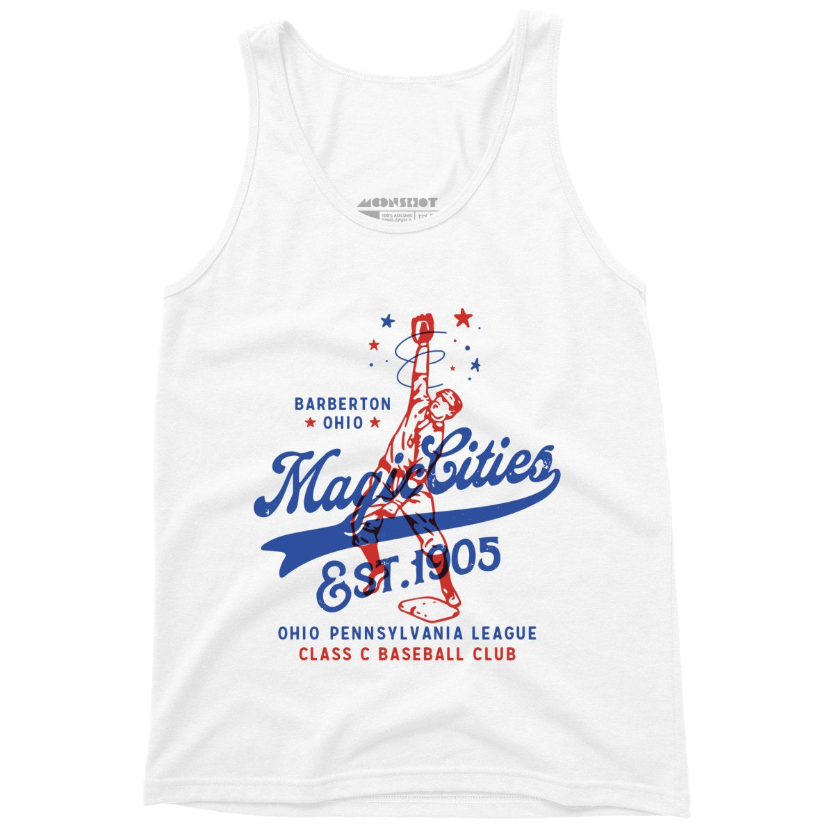 Barberton Magic Cities - Ohio - Vintage Defunct Baseball Teams - Unisex Tank Top
