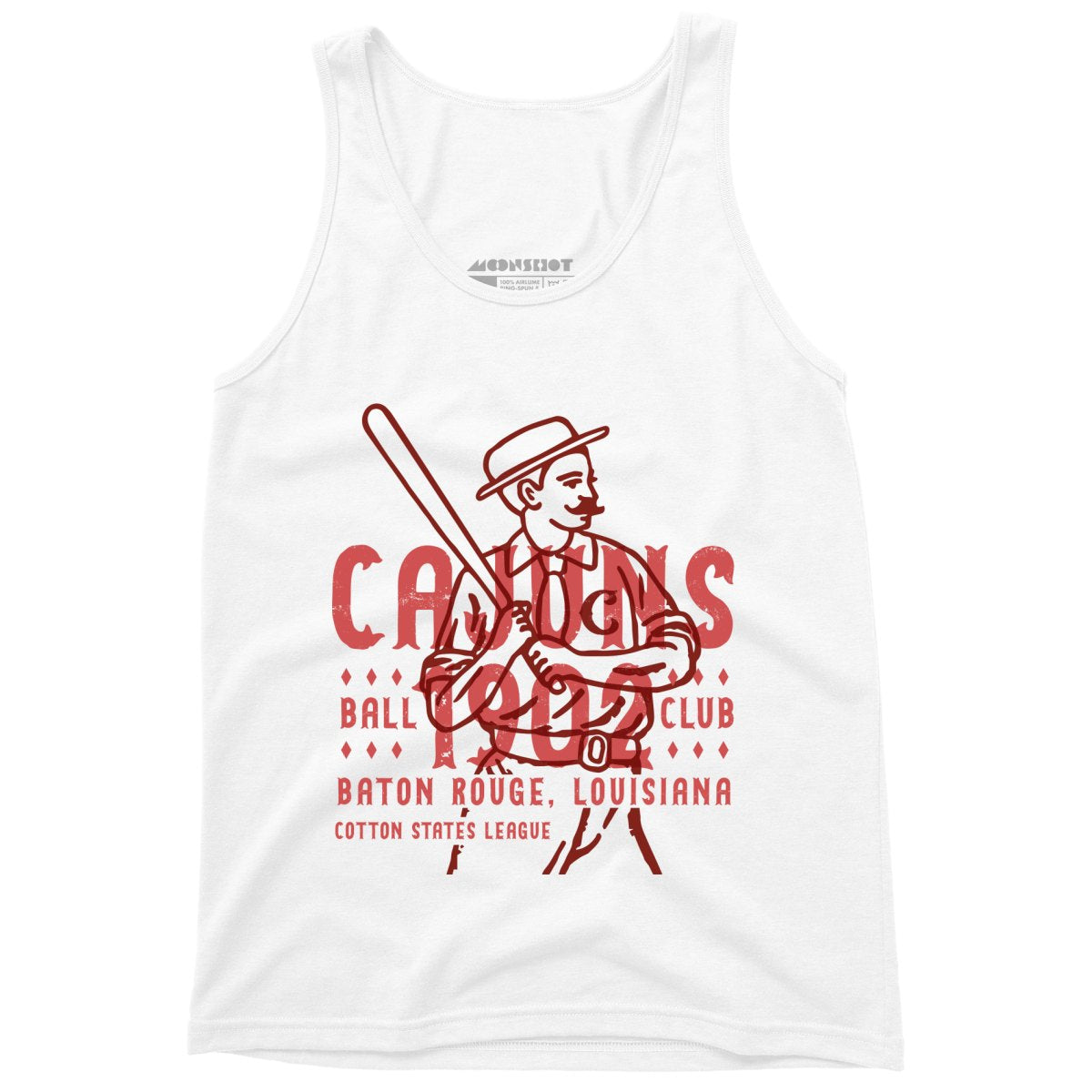 Baton Rouge Cajuns - Louisiana - Vintage Defunct Baseball Teams - Unisex Tank Top