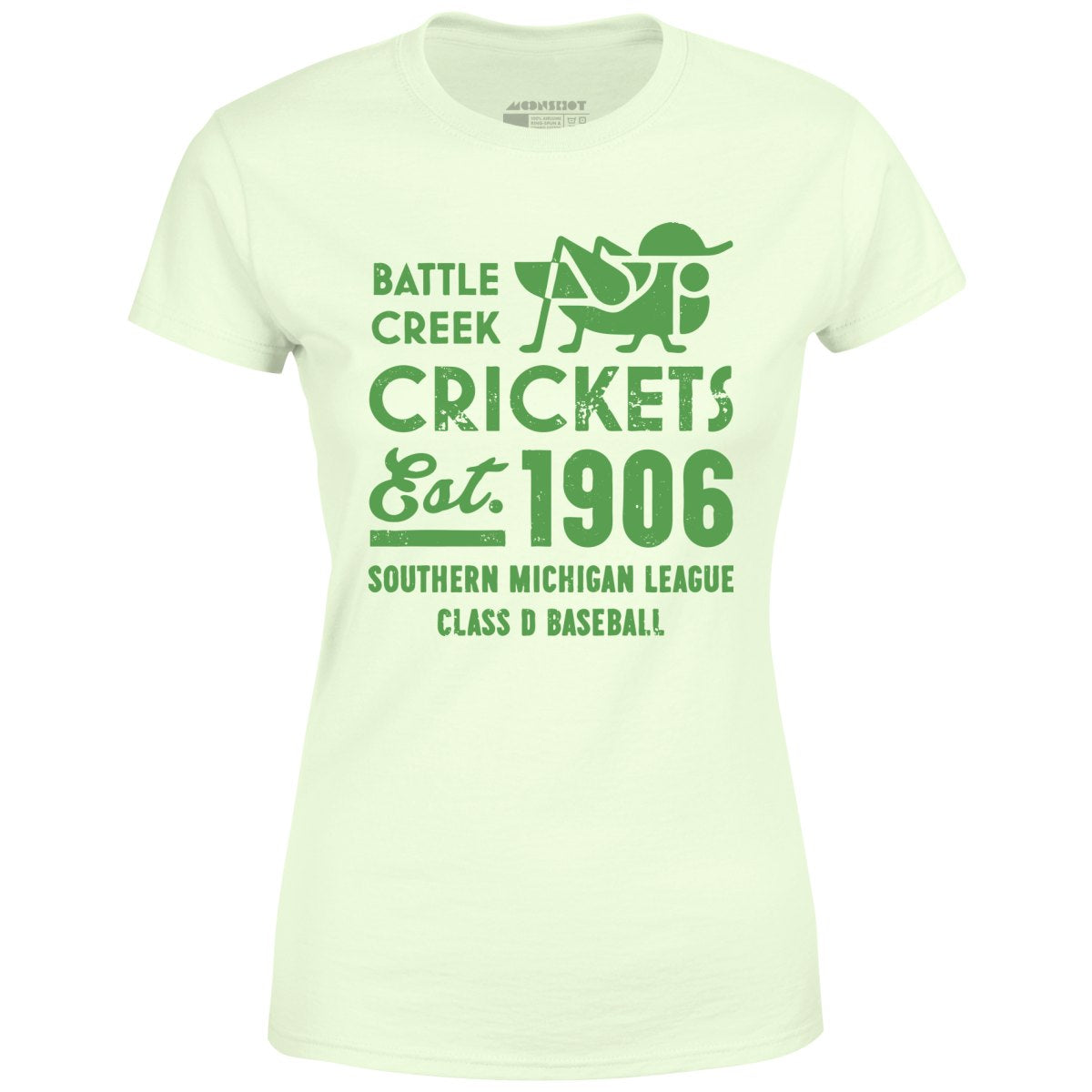 Battle Creek Crickets - Michigan - Vintage Defunct Baseball Teams - Women's T-Shirt