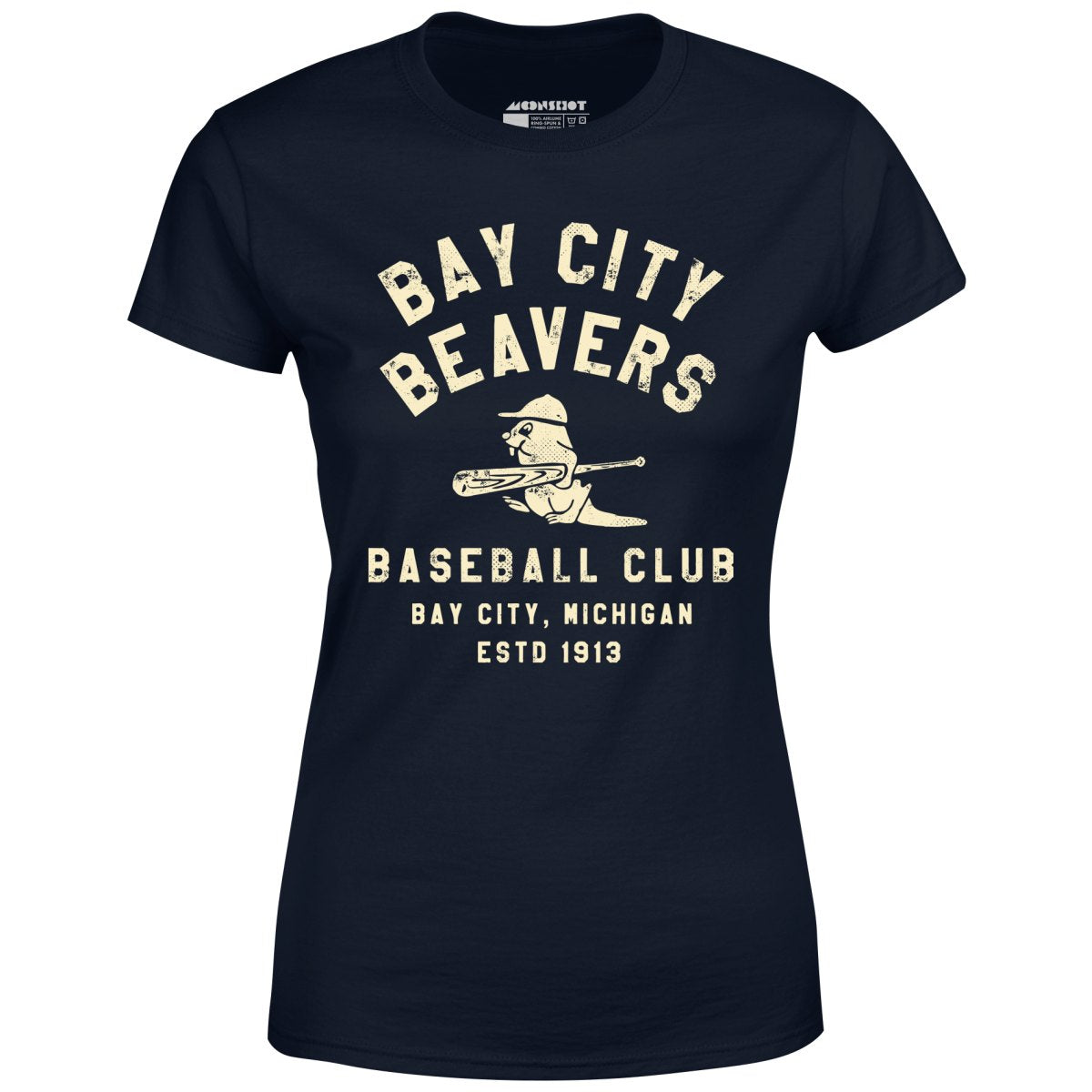 Bay City Beavers - Michigan - Vintage Defunct Baseball Teams - Women's T-Shirt