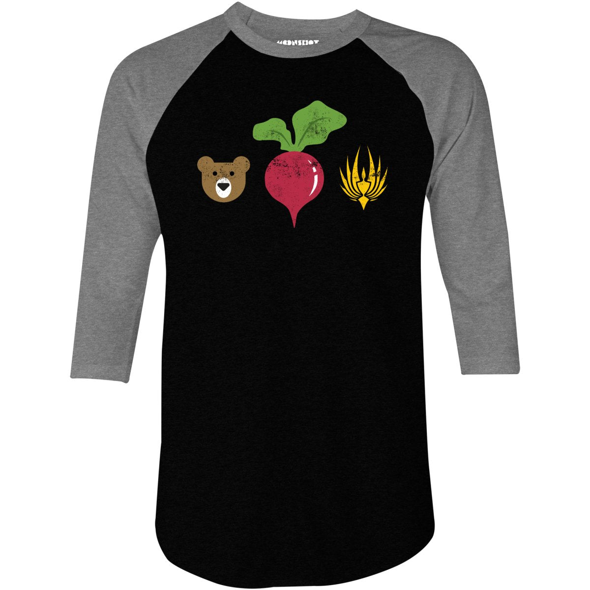 Bears Beets Battlestar Galactica - 3/4 Sleeve Raglan T-Shirt