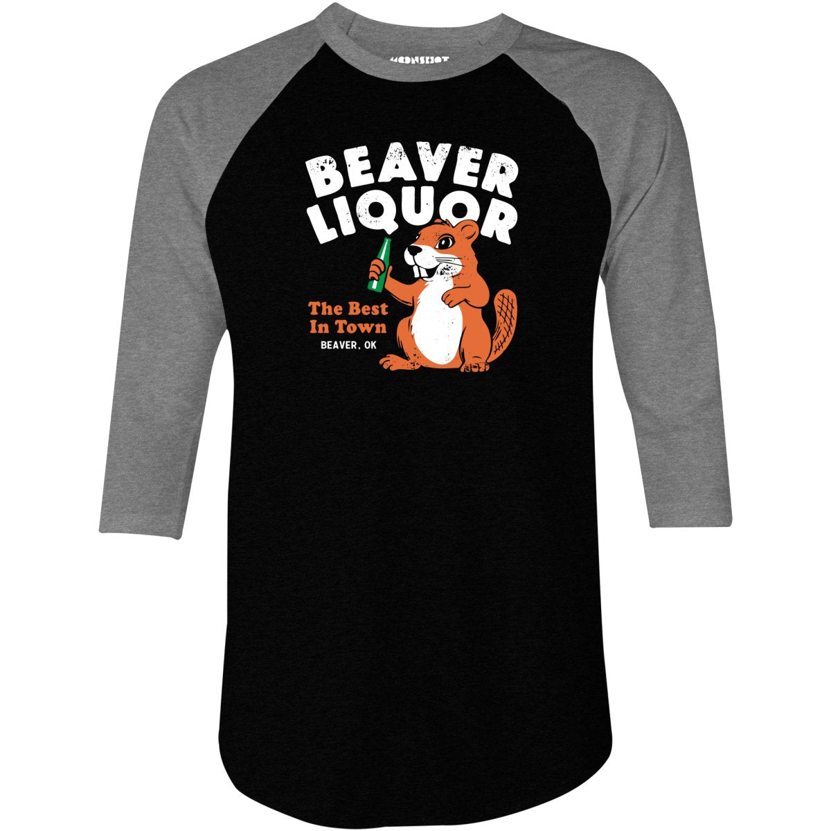 Beaver Liquor - 3/4 Sleeve Raglan T-Shirt