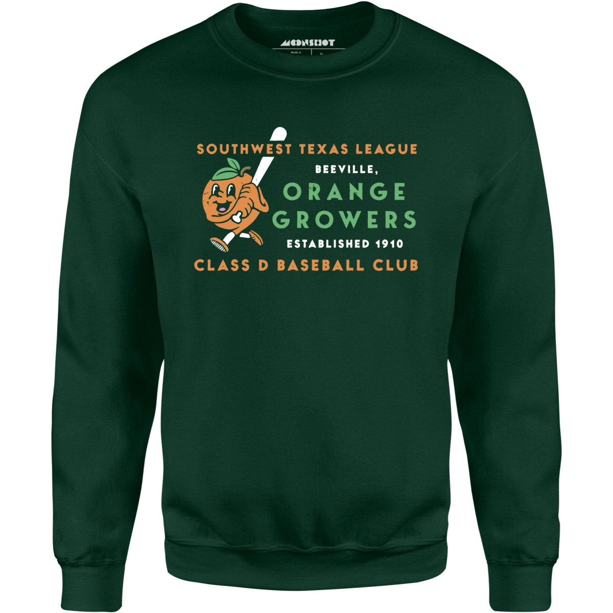Beeville Orange Growers - Texas - Vintage Defunct Baseball Teams - Unisex Sweatshirt