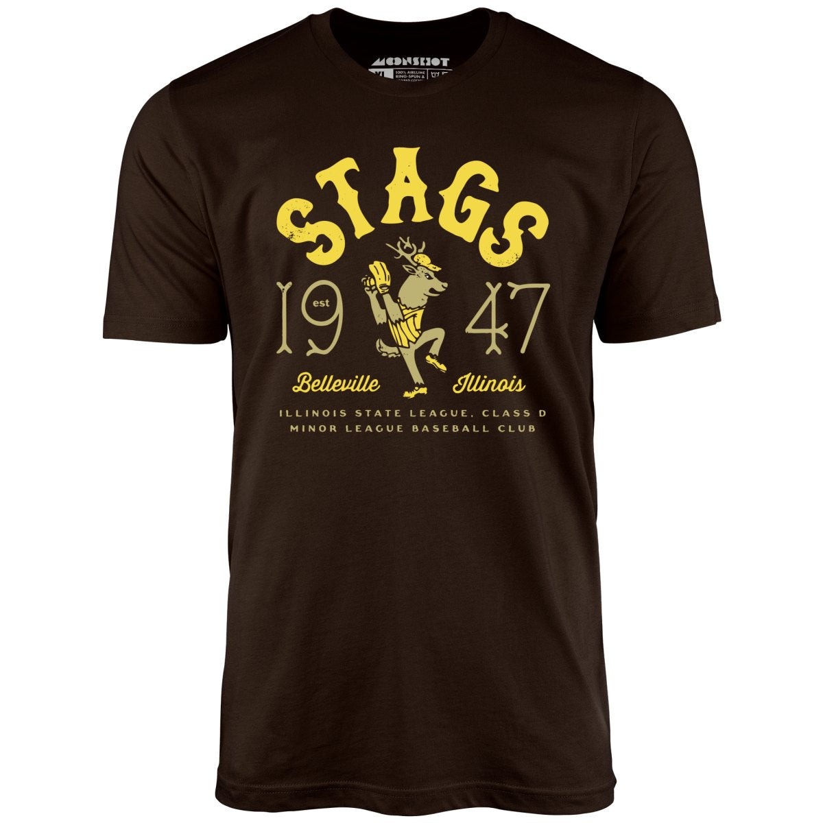 Belleville Stags - Illinois - Vintage Defunct Baseball Teams - Unisex T-Shirt