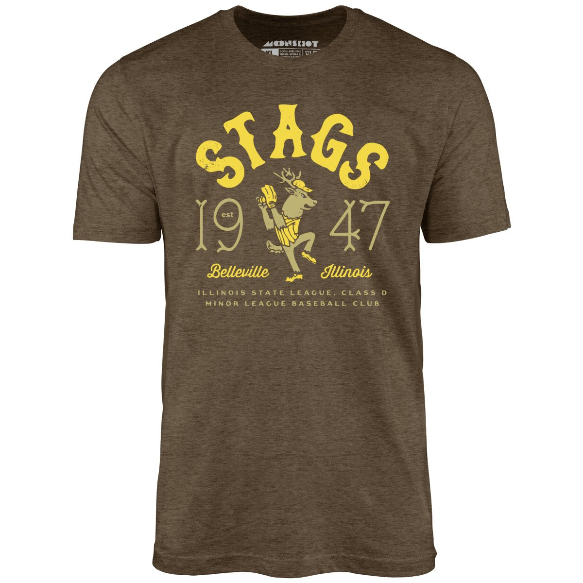 Belleville Stags - Illinois - Vintage Defunct Baseball Teams - Unisex T-Shirt