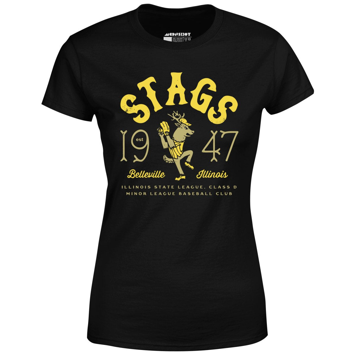 Belleville Stags - Illinois - Vintage Defunct Baseball Teams - Women's T-Shirt
