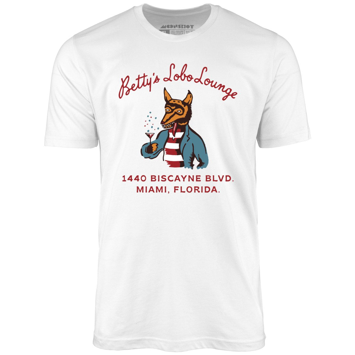 Betty's Lobo Lounge - Miami, FL - Vintage Restaurant - Unisex T-Shirt