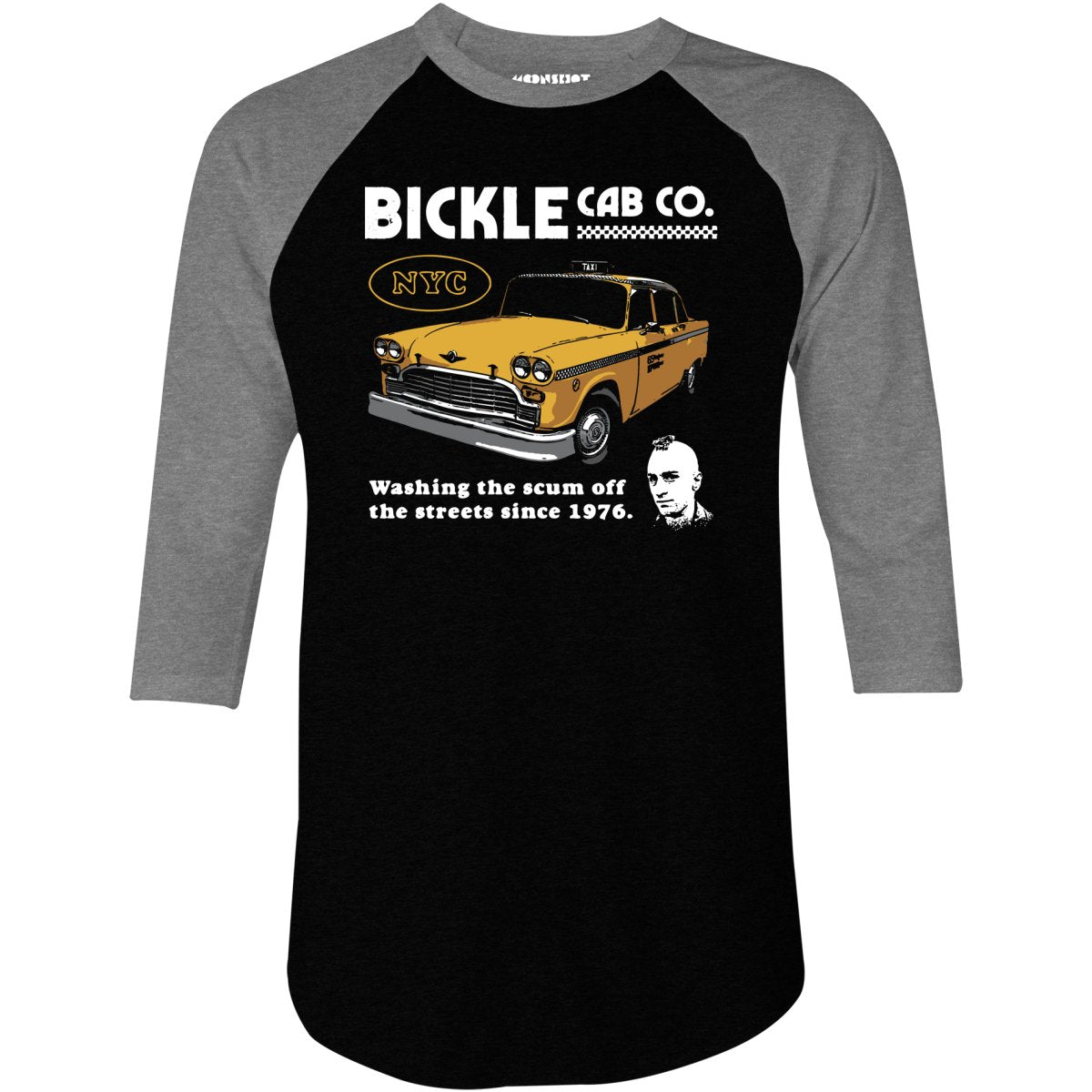Bickle Cab Co. - 3/4 Sleeve Raglan T-Shirt