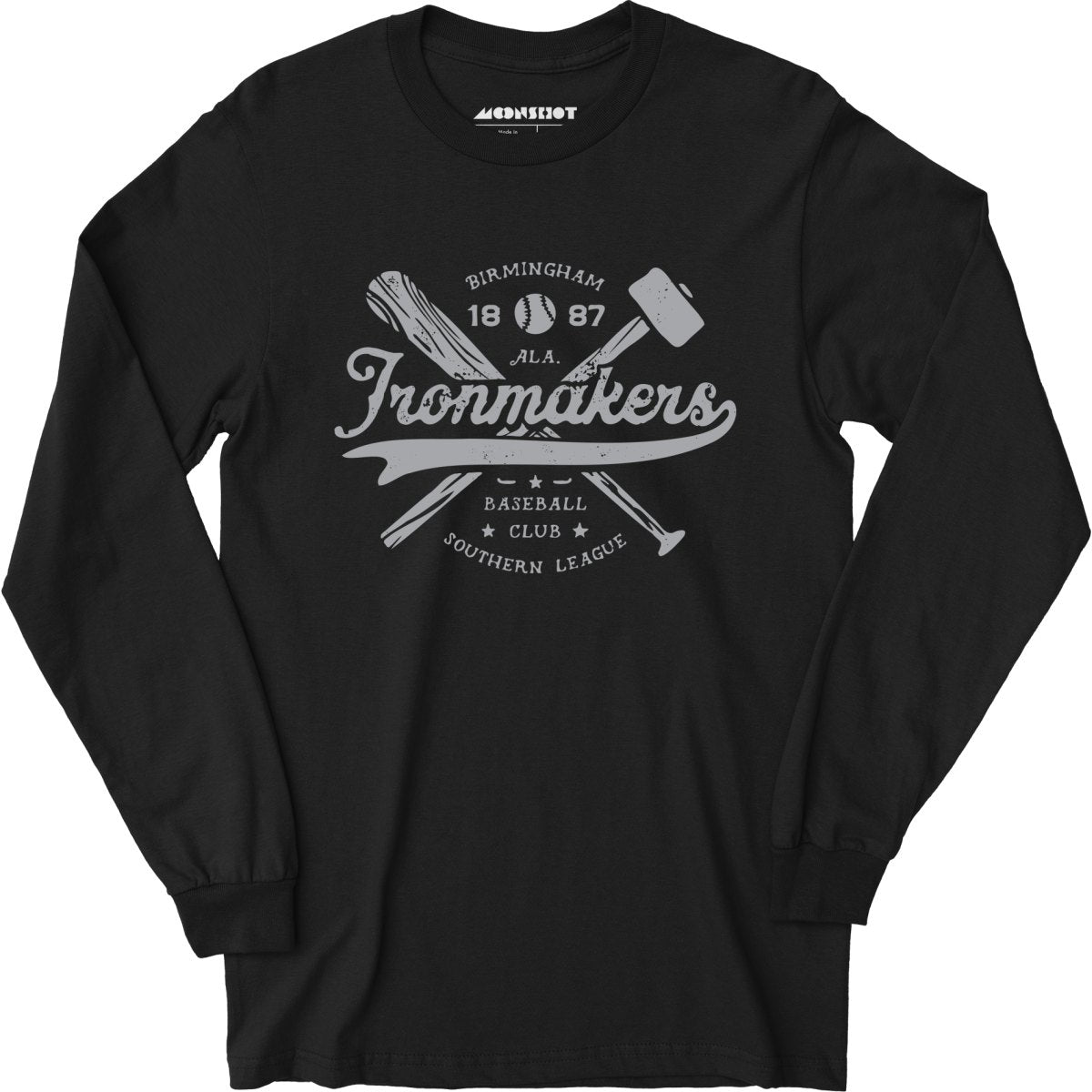 Birmingham Ironmakers - Alabama - Vintage Defunct Baseball Teams - Long Sleeve T-Shirt