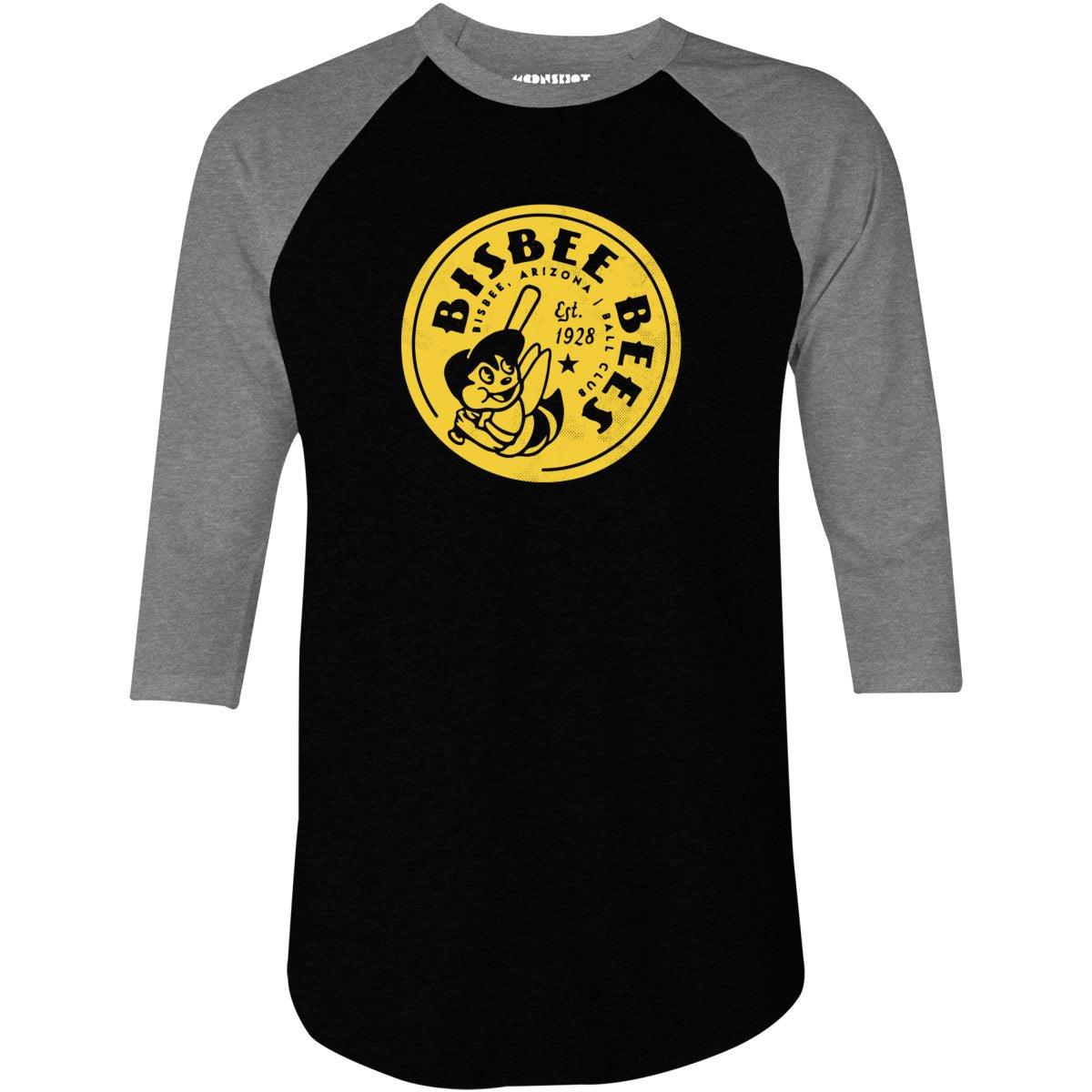 Bisbee Bees - Arizona - Vintage Defunct Baseball Teams - 3/4 Sleeve Raglan T-Shirt