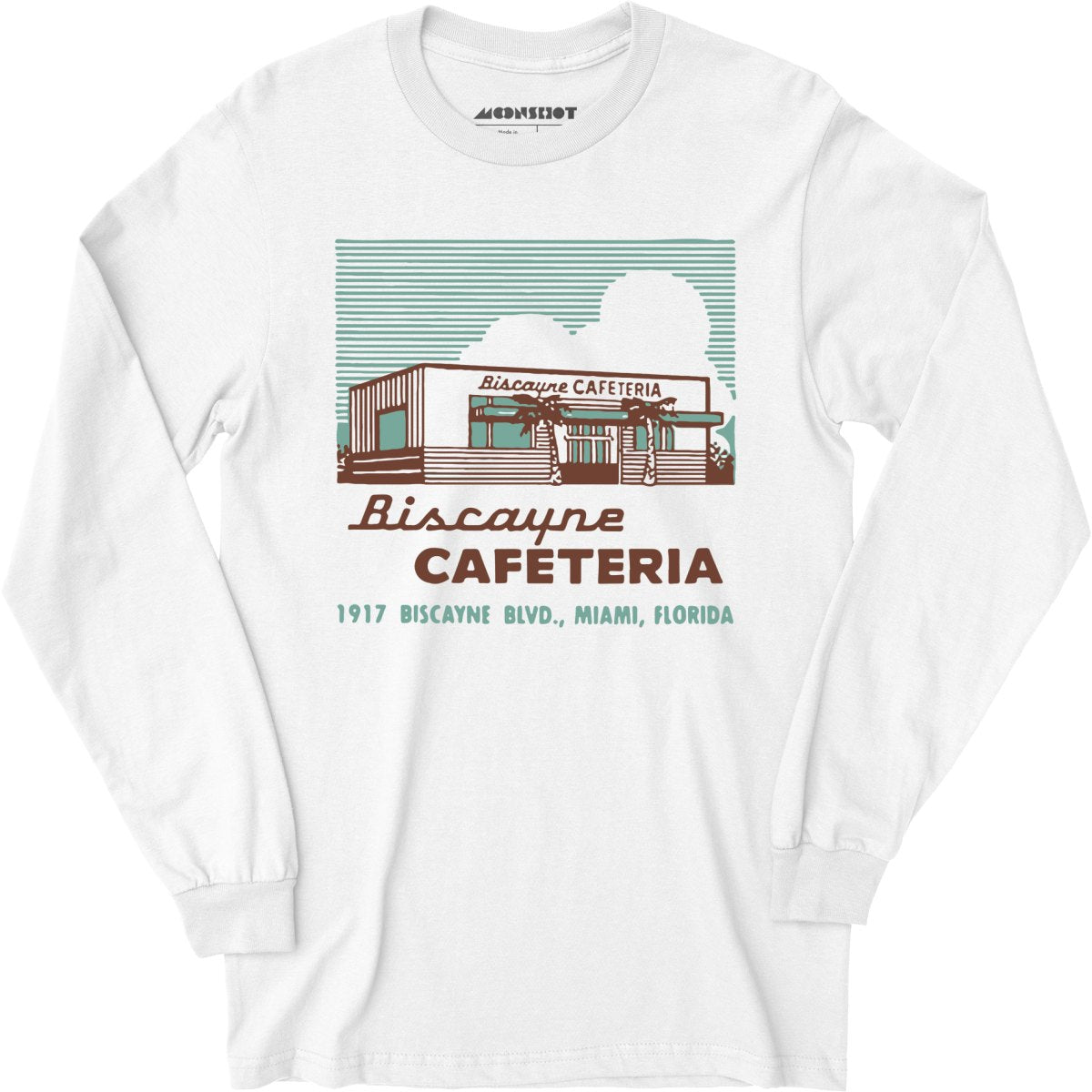 Biscayne Cafeteria - Miami, FL - Vintage Restaurant - Long Sleeve T-Shirt