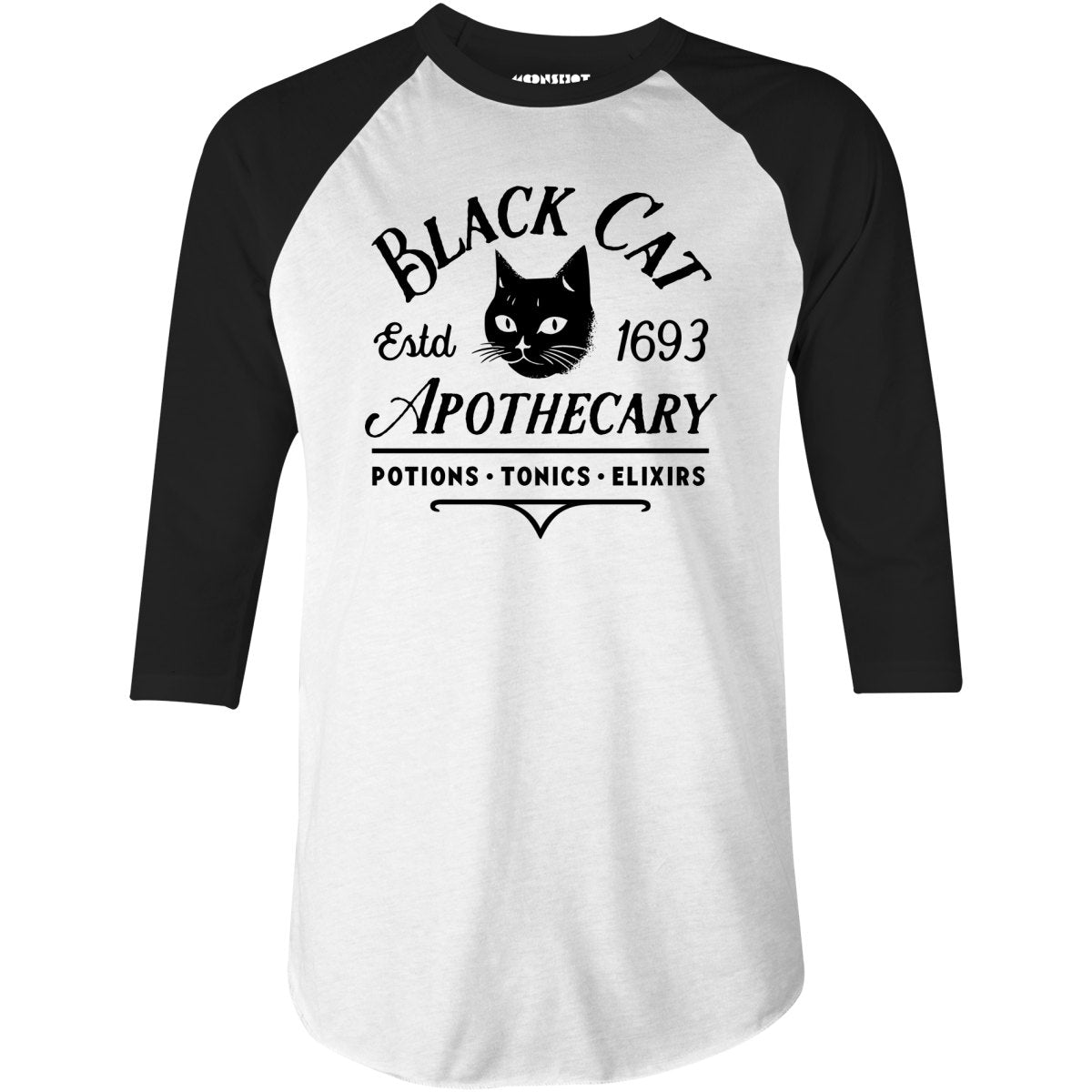 Black Cat Apothecary - 3/4 Sleeve Raglan T-Shirt