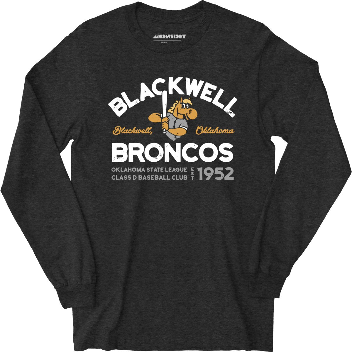 Blackwell Broncos - Oklahoma - Vintage Defunct Baseball Teams - Long Sleeve T-Shirt