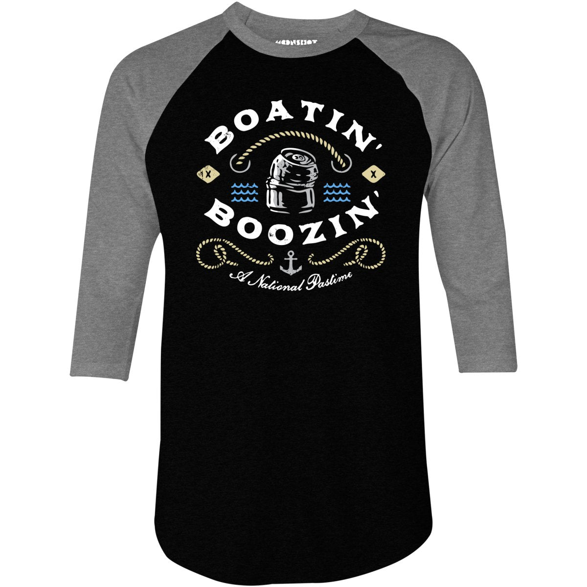 Boatin' & Boozin' - 3/4 Sleeve Raglan T-Shirt