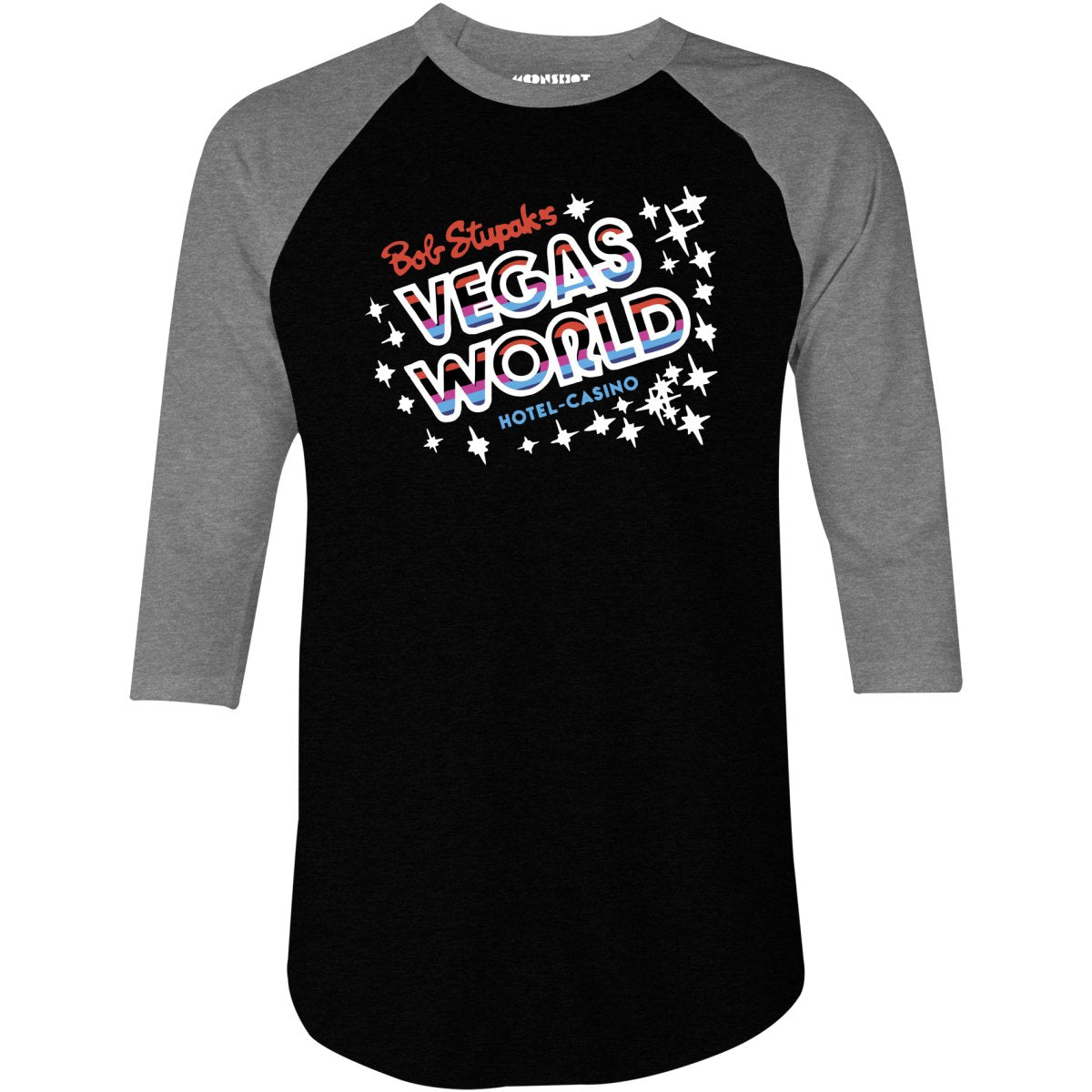 Bob Stupak's Vegas World - Vintage Las Vegas - 3/4 Sleeve Raglan T-Shirt