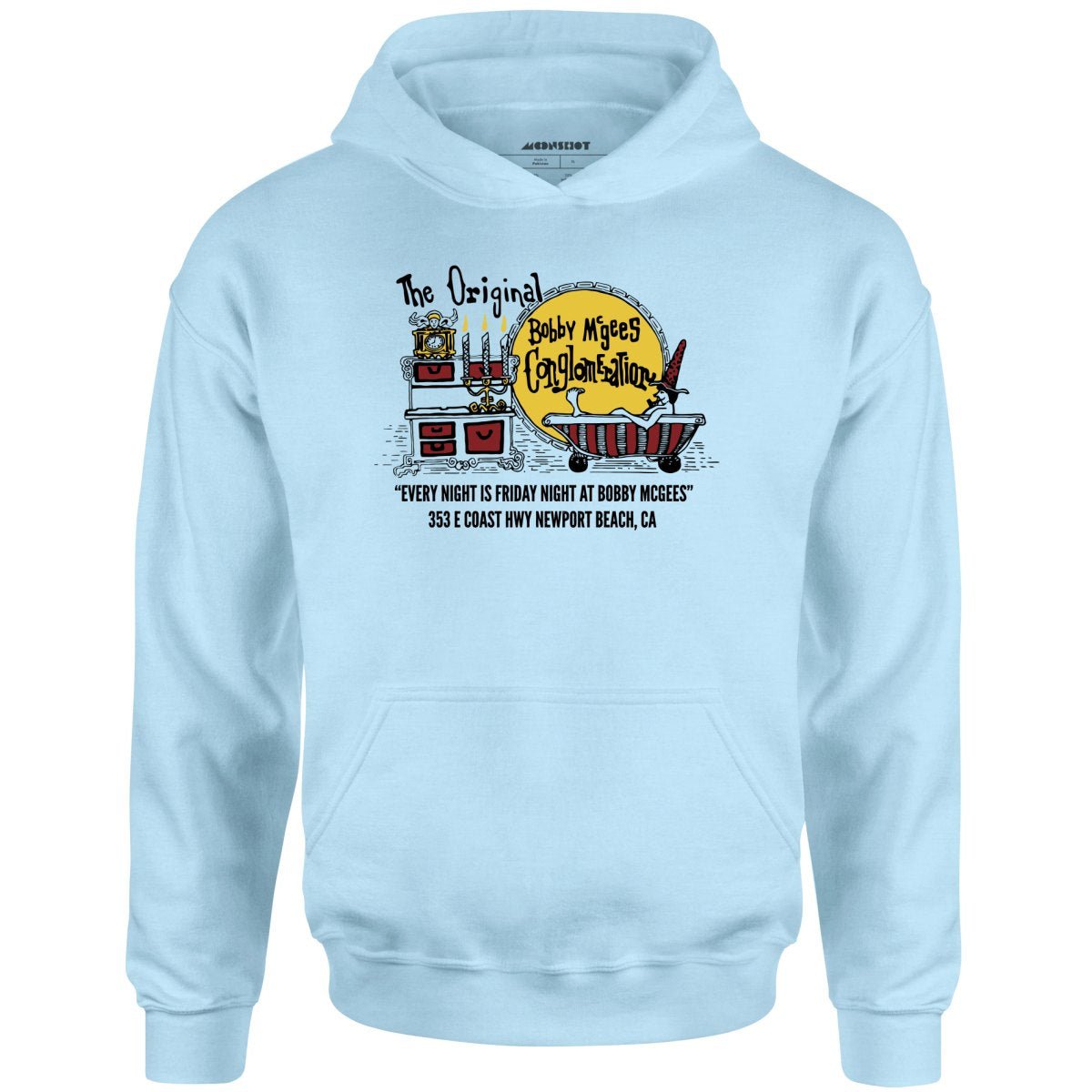 Bobby McGee's - Newport Beach, CA - Vintage Restaurant - Unisex Hoodie