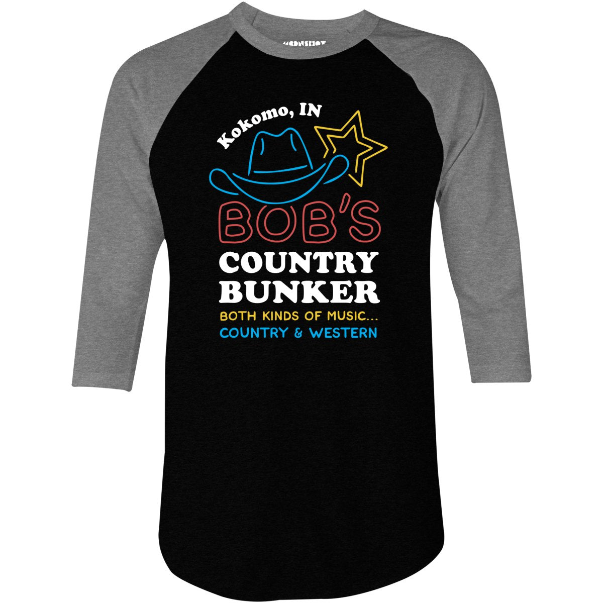 Bob's Country Bunker - 3/4 Sleeve Raglan T-Shirt