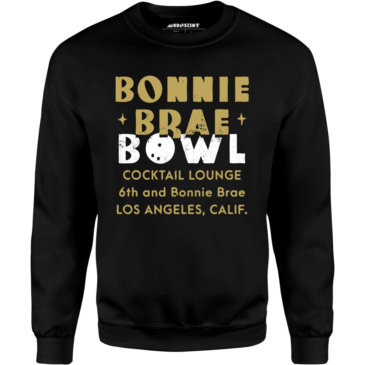 Bonnie Brae Bowl - Los Angeles, CA - Vintage Bowling Alley - Unisex Sweatshirt