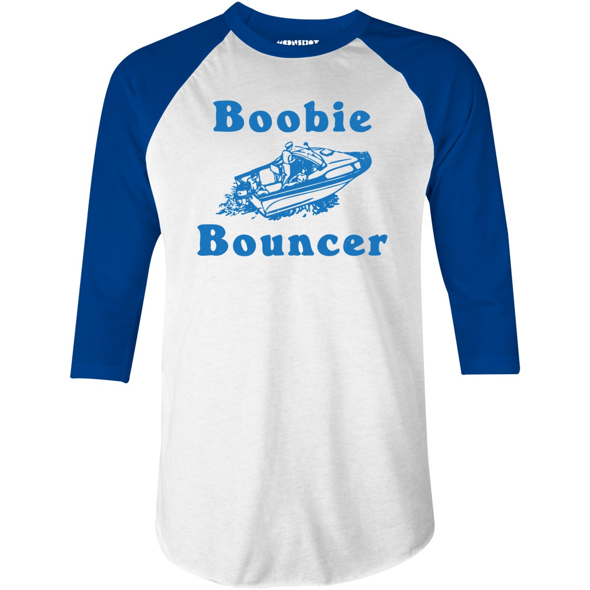 Boobie Bouncer - 3/4 Sleeve Raglan T-Shirt